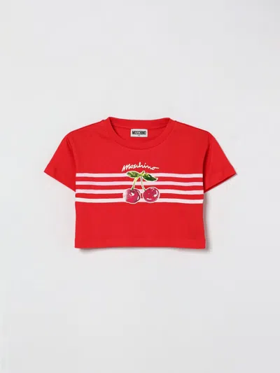 Moschino Cherry-print T-shirt In Red