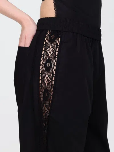 Msgm Pants Woman In Black