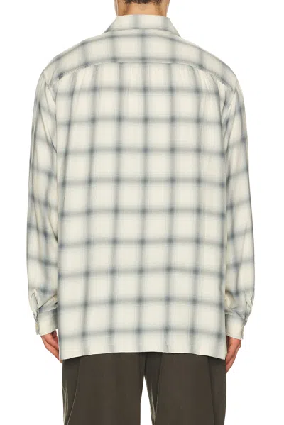 Our Legacy Off-white Drift Shirt In Blue