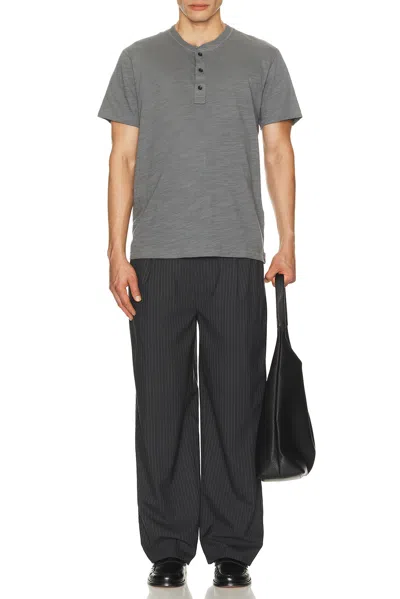 Rag & Bone Classic Flame Henley In Gray