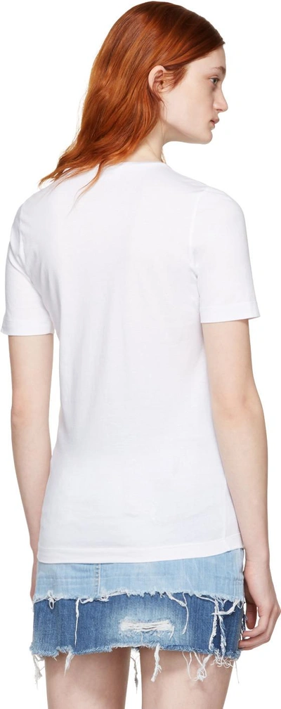Shop Dsquared2 White Patches T-shirt