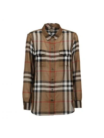 Burberry Shirts In Khaki