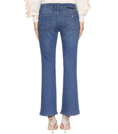 Shop Stella Mccartney Embroidered Jeans In Deep Classic Llue
