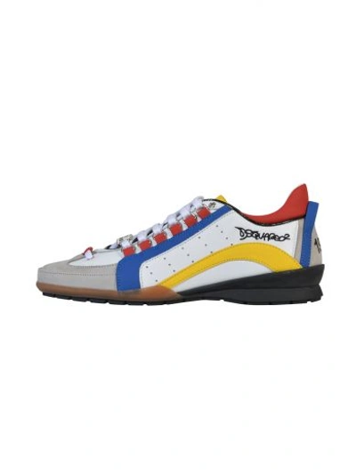 Shop Dsquared2 Sneakers 551 In Blue/yellow