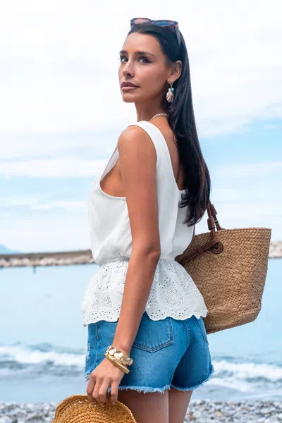 Cupshe Sensitive One White Top In White
