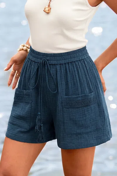 Cupshe Natural Spring Blue Shorts In Blue