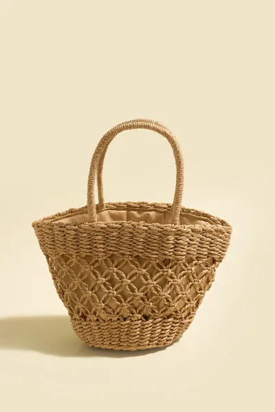 Cupshe Unpredictable Straw Bag In Brown