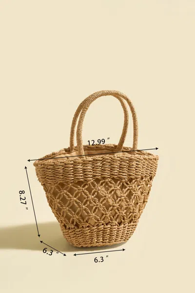 Cupshe Unpredictable Straw Bag In Brown