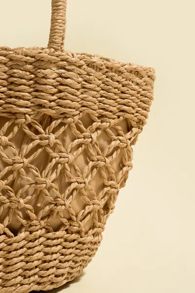 Cupshe Unpredictable Straw Bag In Brown