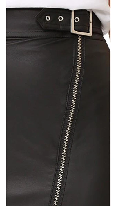 Shop Capulet Stella Moto Skirt In Black