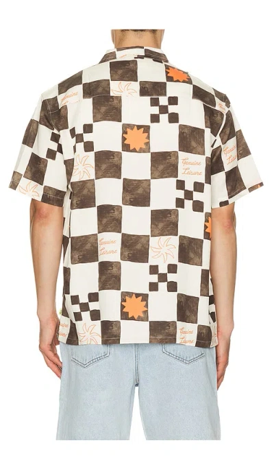 Duvin Design Check Button Up Shirt In Multi