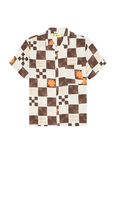 Duvin Design Check Button Up Shirt In Multi