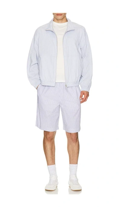 Dunst Light Harrington Jacket In Blue
