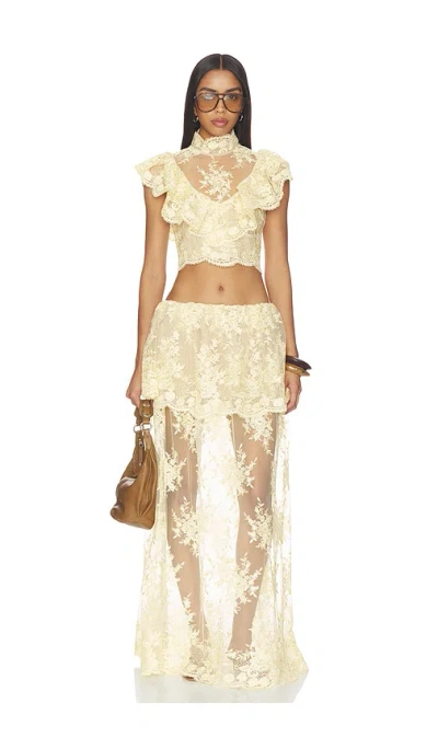 Stone Cold Fox X Revolve Celia Top In Neutral