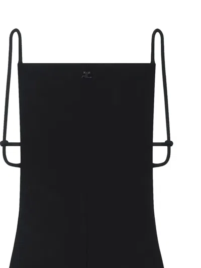 Courrèges Infinity Open-back Jumpsuit In Black