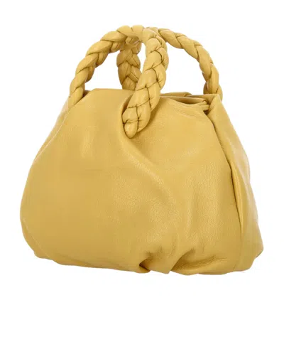 Hereu Bombon Medium Top Handle Bag In Gold