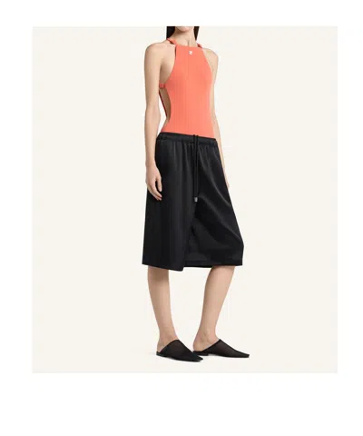 Courrèges Back-panel Shorts In Black