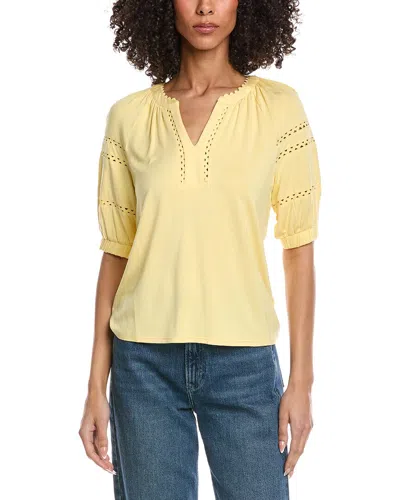 Nicole Miller Solid Blouse In Multi