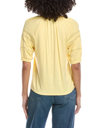 Nicole Miller Solid Blouse In Multi