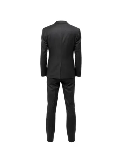 Corneliani Academy Three-piece Suit In Black