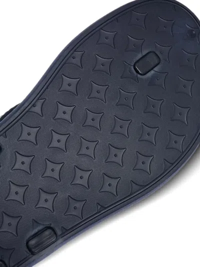Corneliani Logo-print Flip-flops In Blue