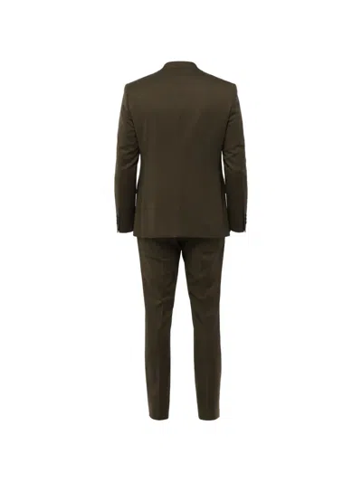 Corneliani Slim-fit Suit In Brown