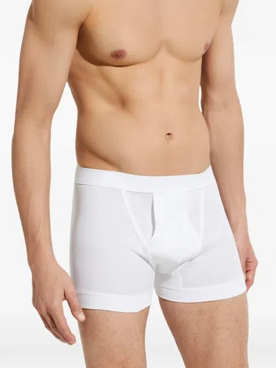 Zimmerli Elasticated-waistband Boxer Briefs In White