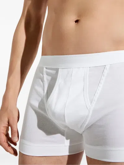 Zimmerli Elasticated-waistband Boxer Briefs In White