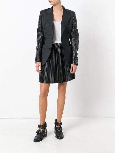 Shop Junya Watanabe Contrast Blazer In Black