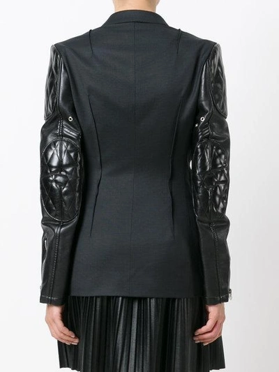 Shop Junya Watanabe Contrast Blazer In Black