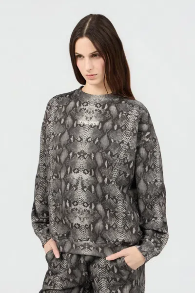 Roberto Cavalli Sweatshirt Mit Python-print In Multi