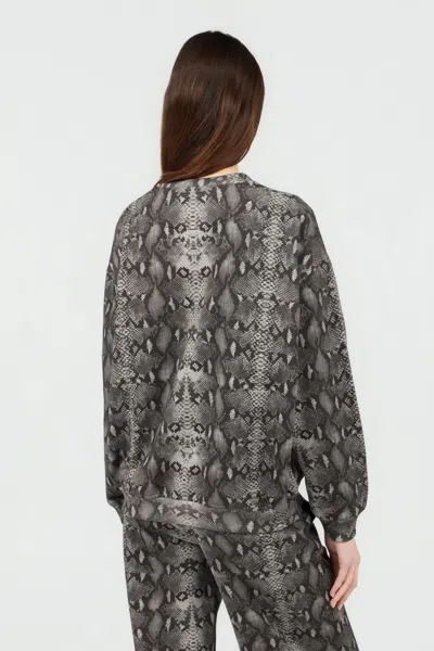 Roberto Cavalli Sweatshirt Mit Python-print In Multi