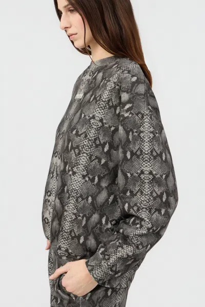Roberto Cavalli Sweatshirt Mit Python-print In Multi
