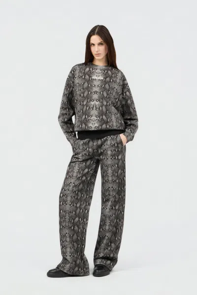 Roberto Cavalli Sweatshirt Mit Python-print In Multi