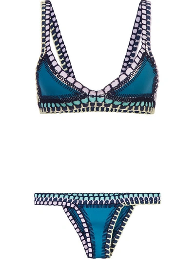 Shop Kiini Flor Bikini In Blue