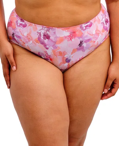 Goddess Plus Size Kayla Full Coverage Brief Underwear In Pink