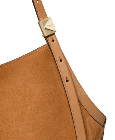Kate Spade New York Deco Suede Tulip Tote Bag In Brown