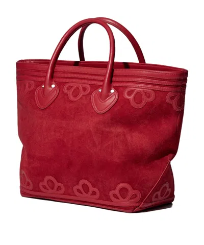 Bode Clover Handbag In Red
