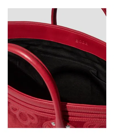 Bode Clover Handbag In Red