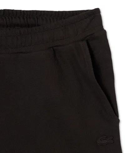 Lacoste Elasticated Jersey Shorts In Black