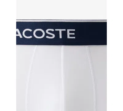 Lacoste Cotton Stretch Jersey Trunks 3 Pack Multi In Multi