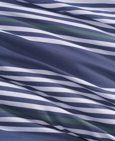 Tommy Hilfiger Lido Stripe Washed Microfiber 7-pc. Comforter Set, King In Blue
