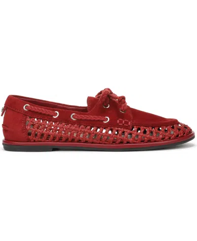 Sam Edelman Bria Boat Shoe In Red