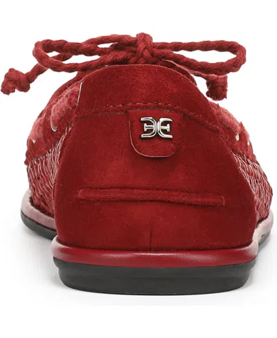 Sam Edelman Bria Boat Shoe In Red