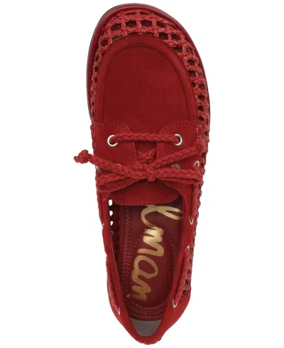 Sam Edelman Bria Boat Shoe In Red