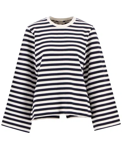 Barbour Layla Stripe Sweatshirt In Blue