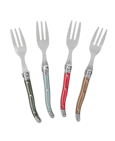 French Home Laguiole 4-piece Cake Fork Set In Multi