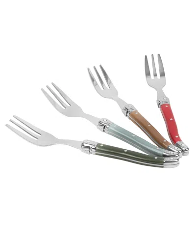 French Home Laguiole 4-piece Cake Fork Set In Multi