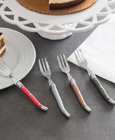 French Home Laguiole 4-piece Cake Fork Set In Multi