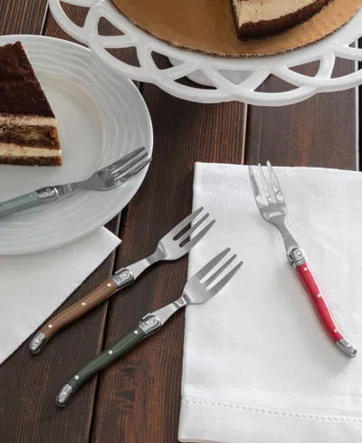 French Home Laguiole 4-piece Cake Fork Set In Multi